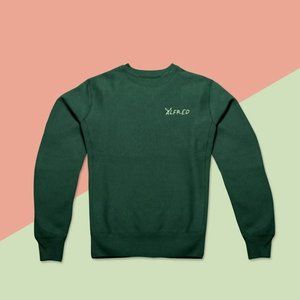 Alfred Green Embroidered Crewneck Sweatshirt NWOT